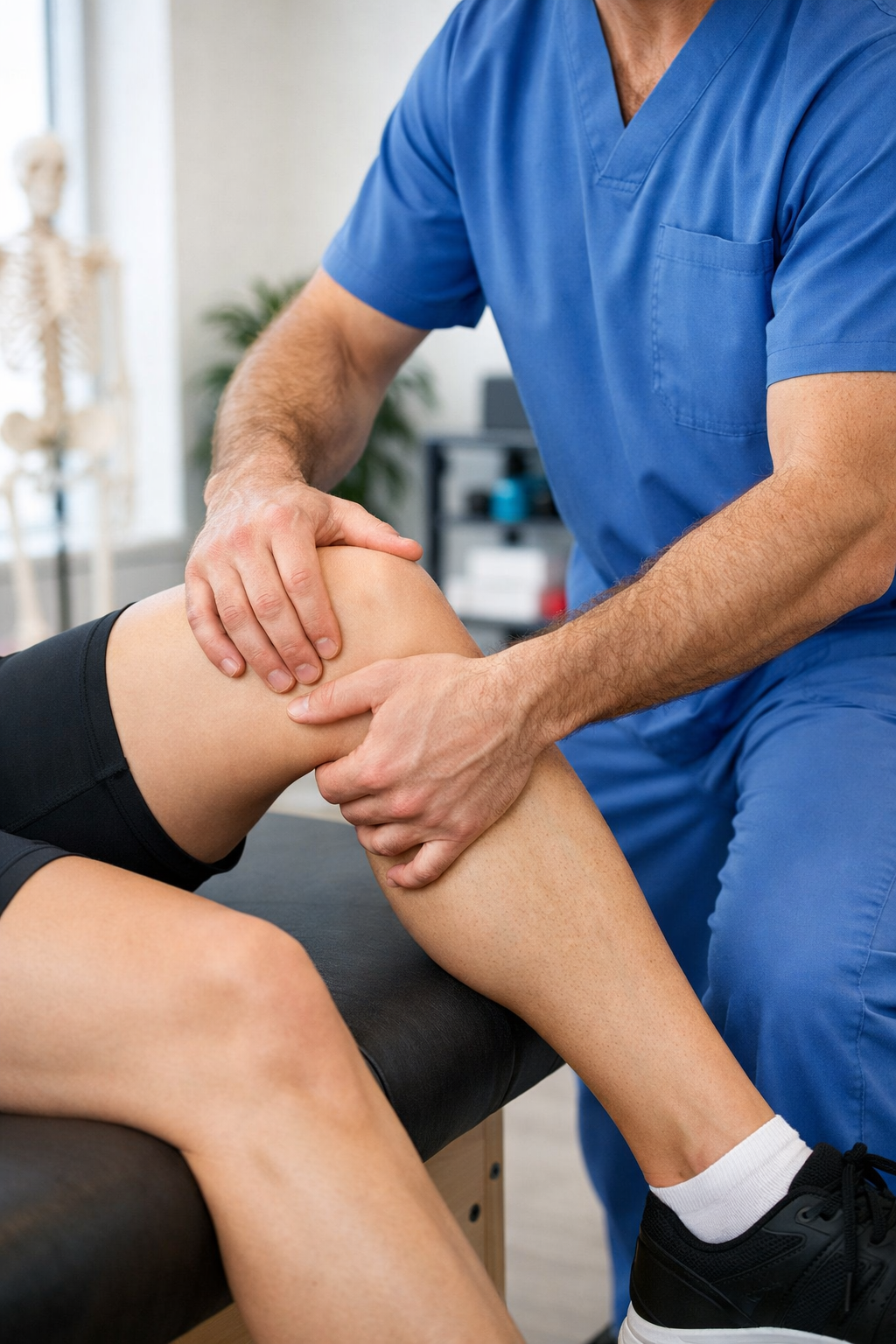 ACL injury treatment by physical therapist at Trinity Rehab