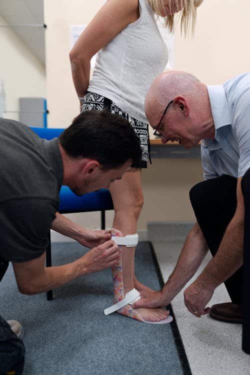 Hands-on treatment for Achilles and calf tightness