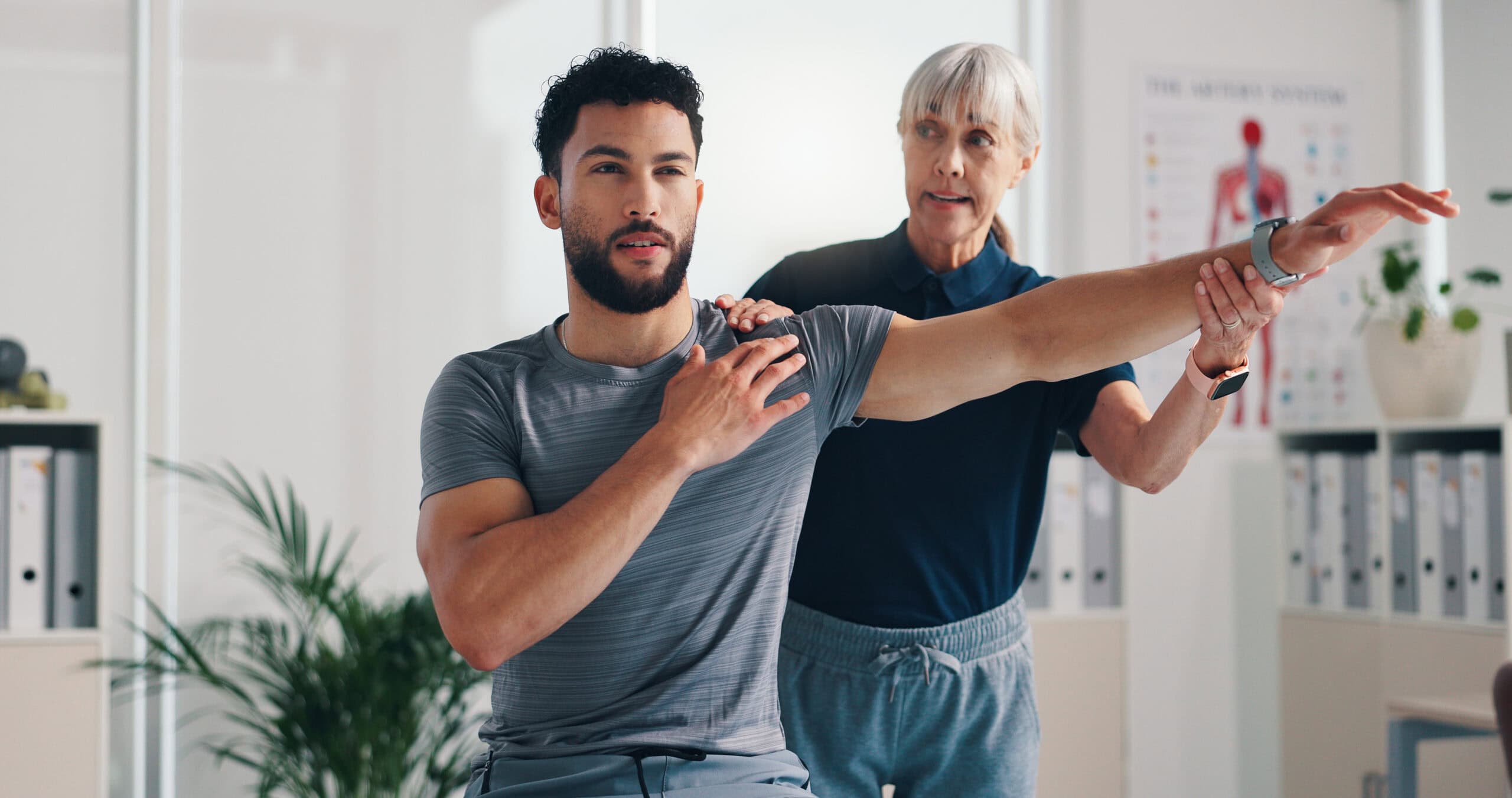 Manual therapy for shoulder impingement treatment at Trinity Rehab Toms River, NJ