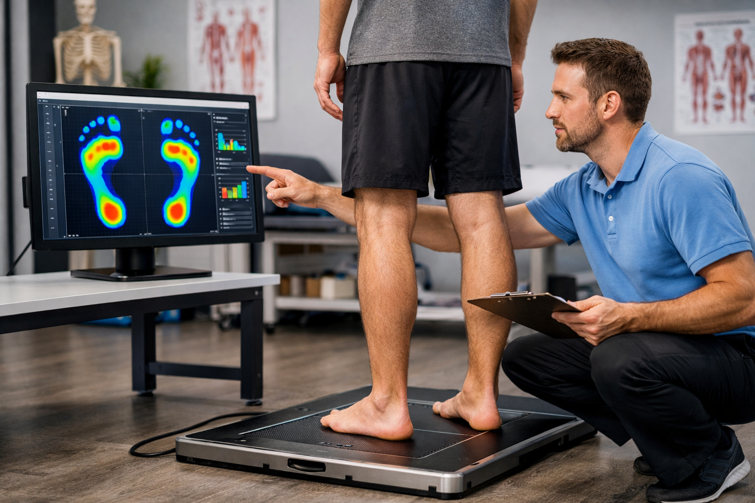 Physical therapist consultation for plantar fasciitis diagnosis and treatment plan