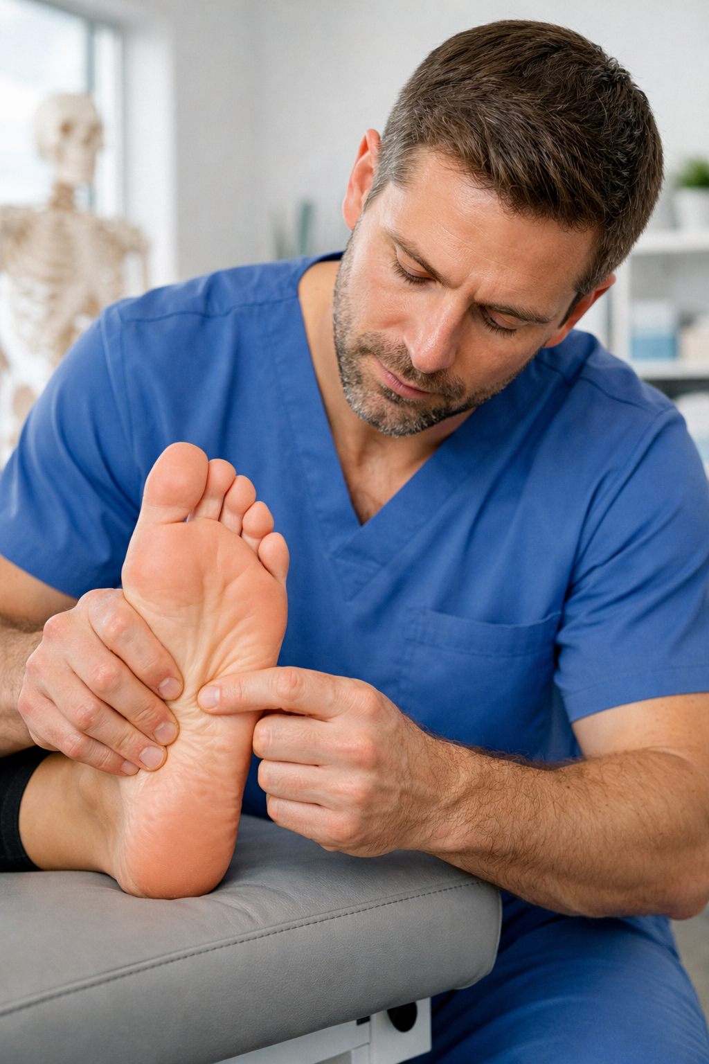 plantar fasciitis treatment by physical therapist at Trinity Rehab