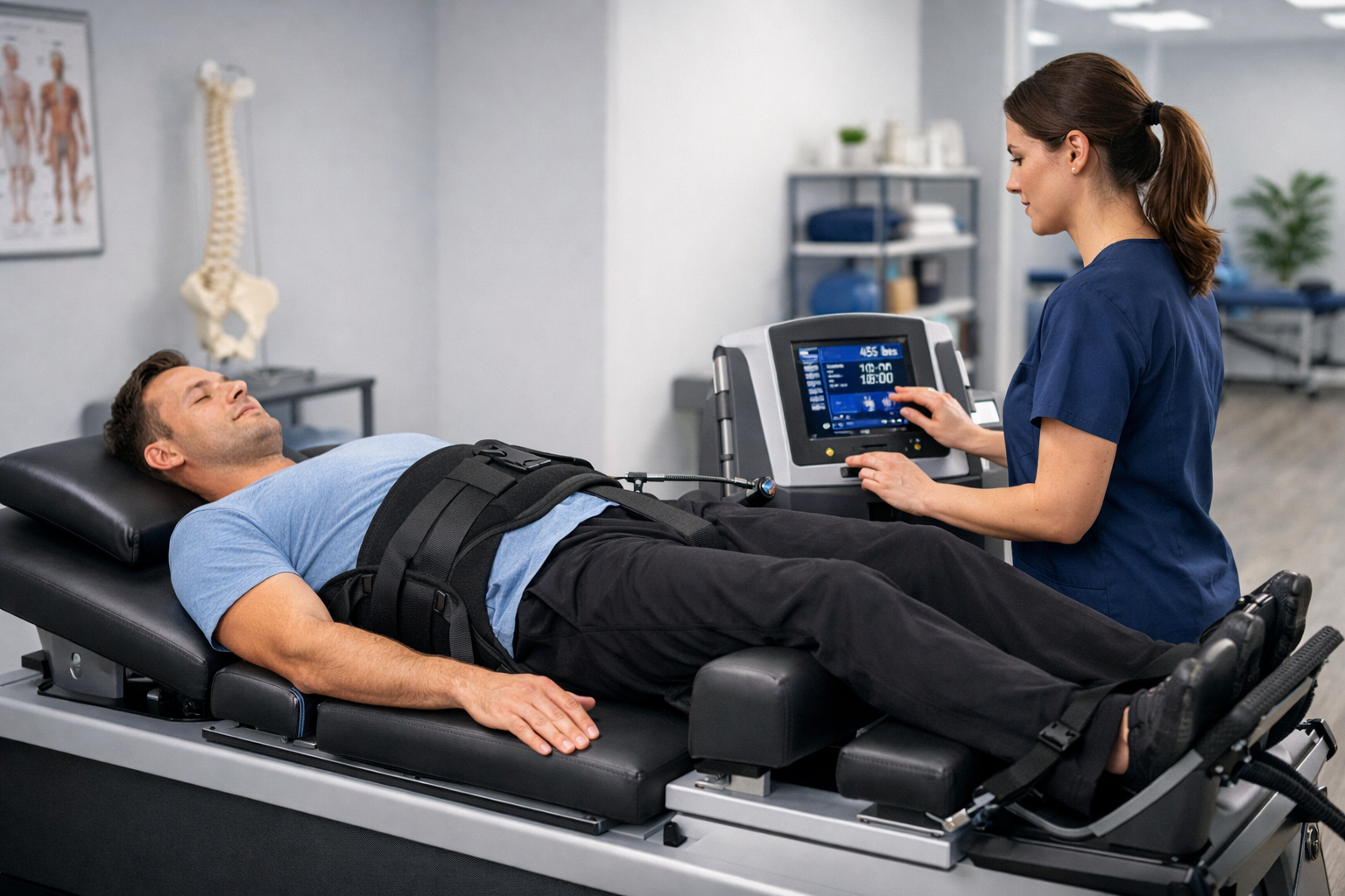 Advanced treatment modality for sciatica at Trinity Rehab clinic