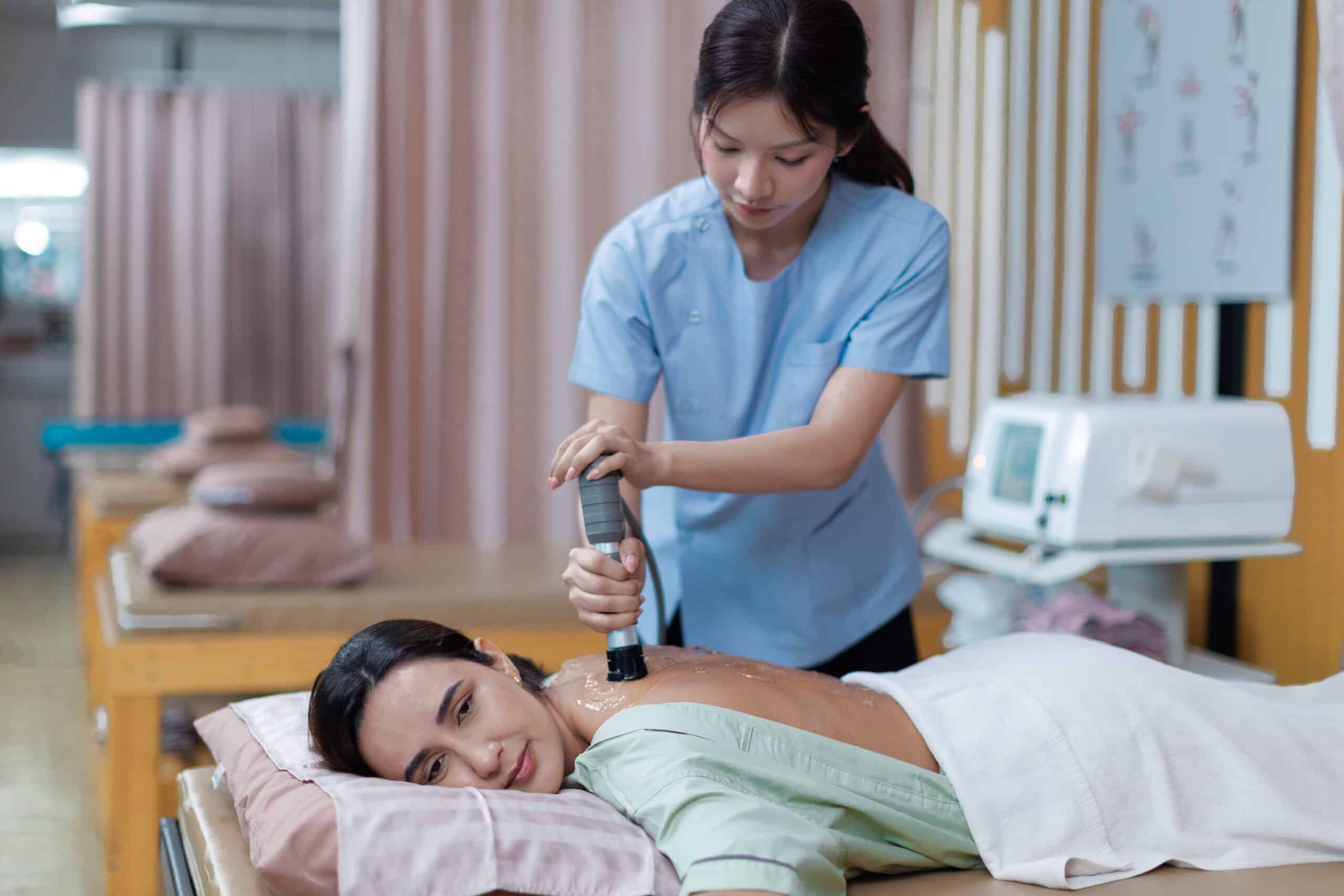 EPAT shockwave therapy for neck and upper trapezius symptoms at Trinity Rehab